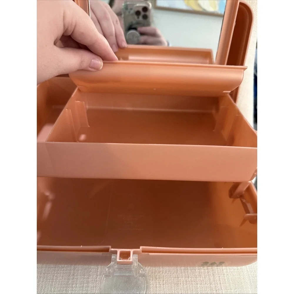 Rose Gold Marble Caboodles‎ Large Makeup Case Vintage Rare Made In USA
